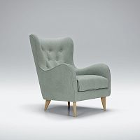 Traditional armchair POLAfabricwoodenwing